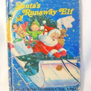 Santa's Runaway Elf Rand McNally Book 1977 Vintage